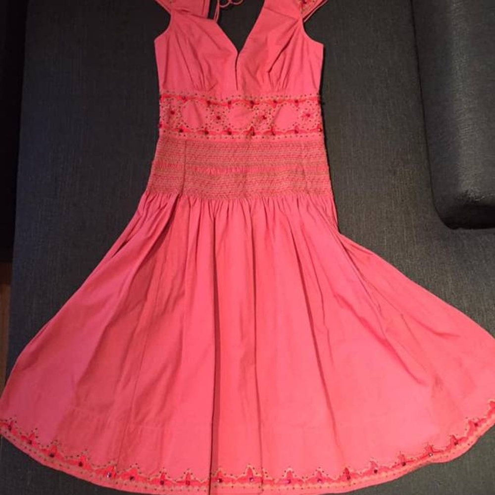 Anthropologie Beaded & Embroidered Dress